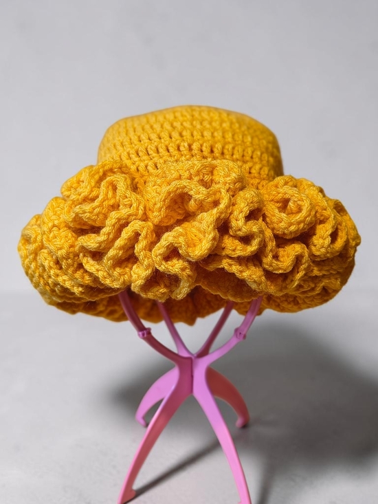 Vanesse Summer Designs Accessories - Crochet Ruffle Bucket Hat | Sunny Bloom